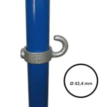 Rohrverbinder 42,4 mm – Stellring mit Haken 182-C42