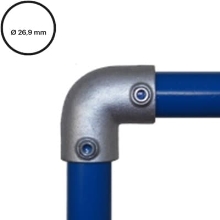 Rohrverbinder D.26,9 mm – Bogen 90°, 125-A27