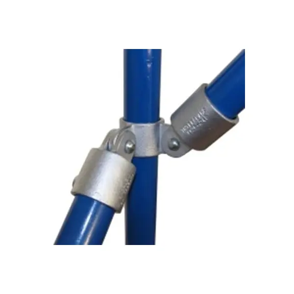 Konštrukčný fiting, spojka oceľových rúrok pr. 26,9 mm – Dvojitá kĺbová spojka, rohová 168-A27