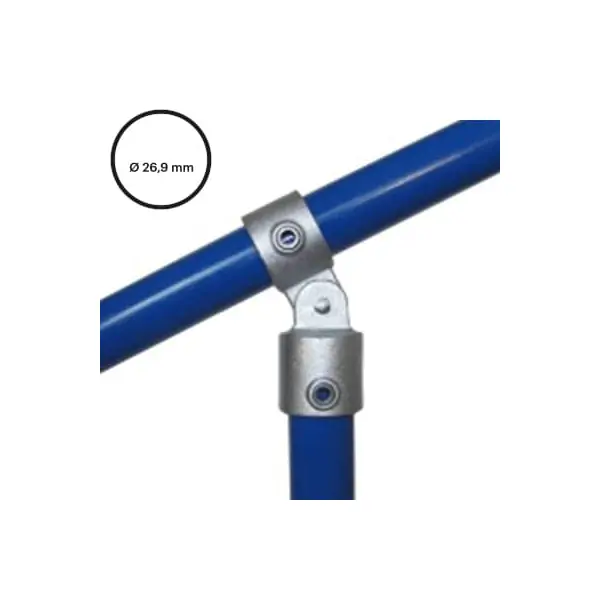 Rohrverbinder D. 26,9 mm–einfaches Gelenkstück 173-A27