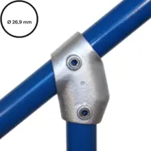 Rohrverbinder D. 26,9 mm – einstellbares T-Stück kurz 129-A27