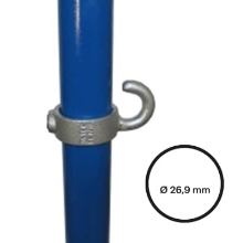 Rohrverbinder D.26,9 mm – Stellring mit Haken 182-A27