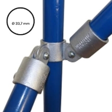 Rohrverbinder D.33,7 mm – doppeltes 90°-Eck-Gelenkstück 168-B34