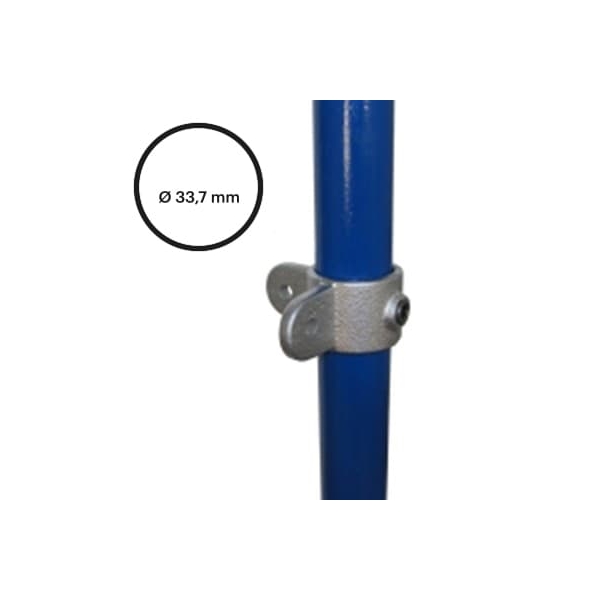 Rohrverbinder D.33,7 mm – doppeltes 90°-Gelenkauge 168M-B34