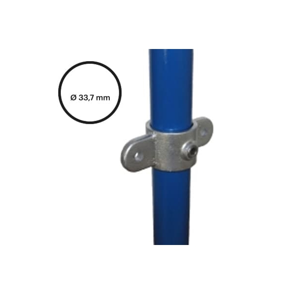 Rohrverbinder D.33,7 mm – doppeltes Gelenkauge 167M-B34