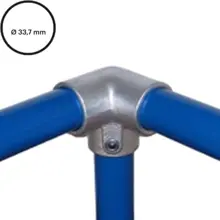 Rohrverbinder D. 33,7 mm – Dreiweg-Eckstück 128 128-B34