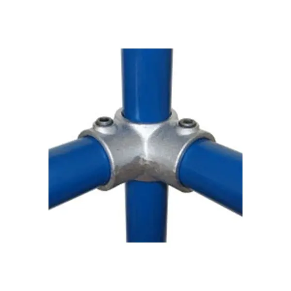 Rohrverbinder D. 33,7 mm – durchgehendes Eckstück (zentral) 116-B34