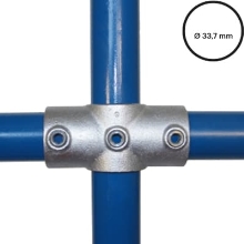 Rohrverbinder D.33,7 mm – durchgehendes Kreuzstück (zentral) 119-B34