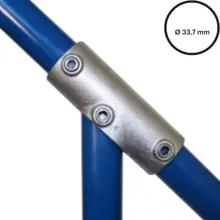 Rohrverbinder D. 33,7 mm – einstellbares T-Stück lang 127-B34