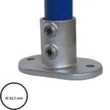 Rohrverbinder D. 33,7 mm – Fußplatte 132-B34