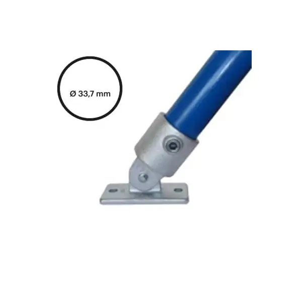 Rohrverbinder D. 33,7 mm – Gelenkfuß 169-B34