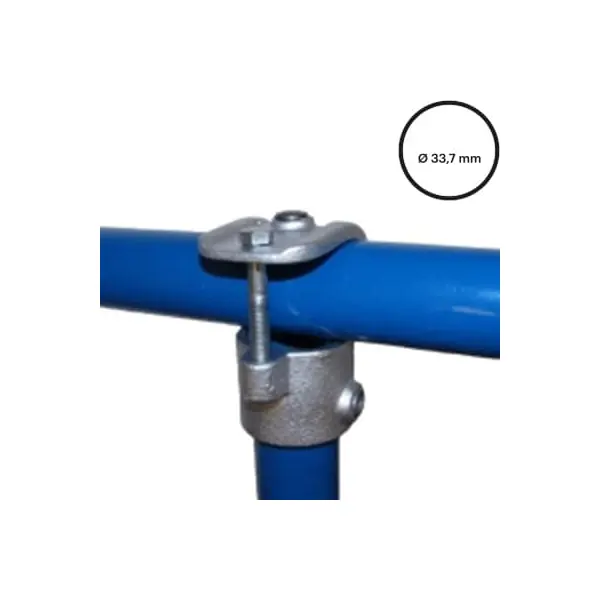 Rohrverbinder D. 33,7 mm – offenes T-Stück (1 Schraube) 135-B34