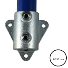 Rohrverbinder D.33,7 mm – Wandhalterung Dreieckflansch 146-B34