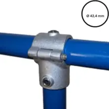 Rohrverbinder D. 42,4 mm – aufklappbares T-Stück (2 Schrauben) 136-C42