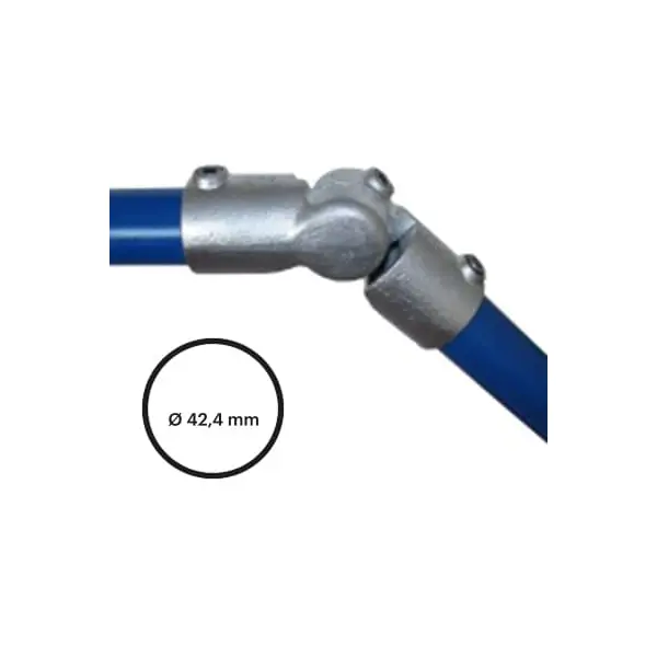 Rohrverbinder D. 42,4 mm – bewegliches Gelenkstück 166-C42