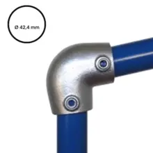 Rohrverbinder D. 42,4 mm – einstellbarer Bogen, Neigung von 0 bis 11°, 154-C42