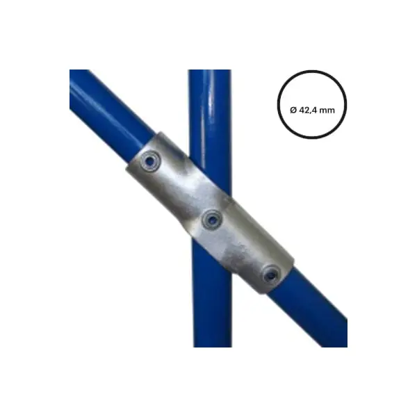 Rohrverbinder D. 42,4 mm – einstellbares Kreuzstück 130-C42