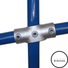 Rohrverbinder D.42,4 mm – einstellbares Kreuzstück, Neigung von 0 bis 11°, 156-C42