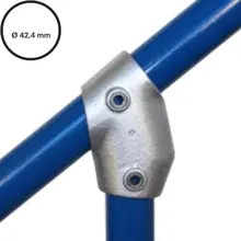 Rohrverbinder D. 42,4 mm – einstellbares T-Stück kurz 129-C42