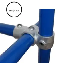 Rohrverbinder D. 42,4 mm – kombiniertes Kreuz-T-Stück 165-C42