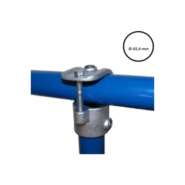 Rohrverbinder D. 42,4 mm – offenes T-Stück (1 Schraube) 135-C42