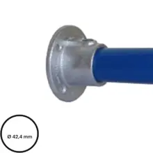 Rohrverbinder D. 42,4 mm – runde Wandbefestigung 131-C42