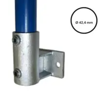 Rohrverbinder D. 42,4 mm – seitliche Wandhalterung (horizontal) 145-C42