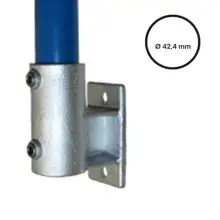 Rohrverbinder D. 42,4 mm – seitliche Wandhalterung (vertikal) 144-C42