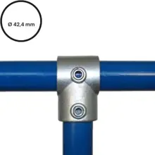 Rohrverbinder D. 42,4 mm – T-Stück kurz 101-C42