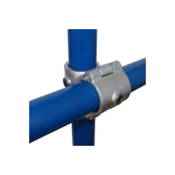 Konštrukčný fiting, spojka oceľových rúrok, pr. 48,3 mm – Kríženie priebežné, mimoúrovňové, rozoberateľné 90 stupňov 137-D48