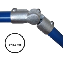Rohrverbinder D.48,3 mm – bewegliches Gelenkstück 166-D48