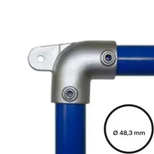 Rohrverbinder D. 48,3 mm – Bogen 90° ohne Gelenkhalter 175M-D48