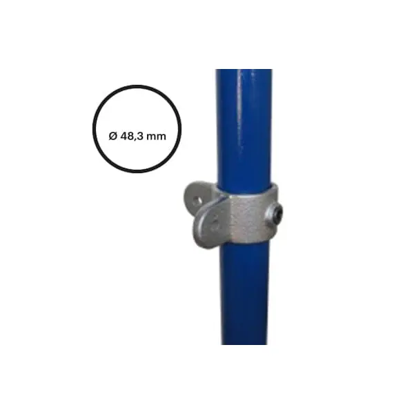Rohrverbinder D. 48,3 mm – doppeltes 90°-Gelenkauge 168M-D48