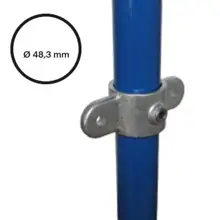 Rohrverbinder D. 48,3 mm – doppeltes Gelenkauge 167M-D48