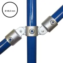 Rohrverbinder D. 48,3 mm – doppeltes Gelenkstück 167-D48