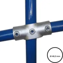 Rohrverbinder D. 48,3 mm – einstellbares Kreuzstück, Neigung von 0 bis 11°, 156-D48