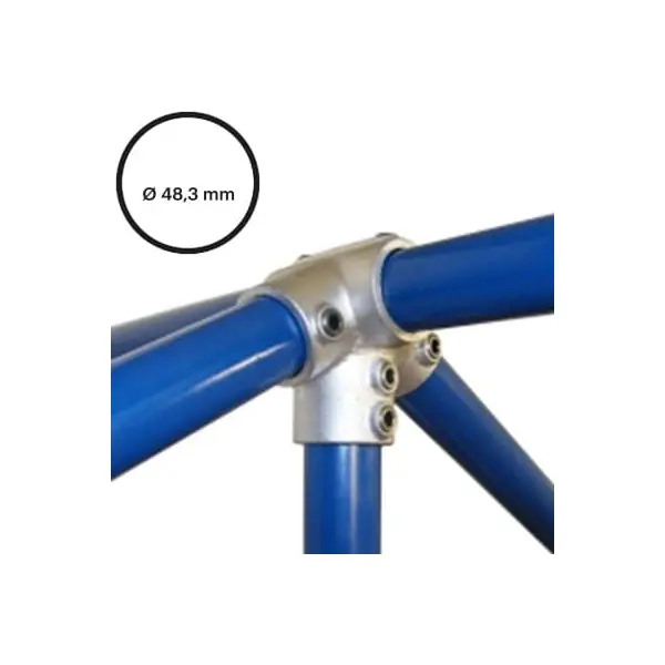 Rohrverbinder D. 48,3 mm – Firststück 27 1/2°, 191-D48