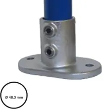 Rohrverbinder D. 48,3 mm – Fußplatte 132-D48