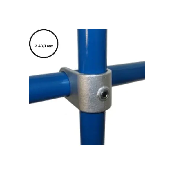 Rohrverbinder D. 48,3 mm – offenes Kreuzstück 160-D48