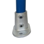 Rohrverbinder D.48,3 mm – ovale Fußplatte, Neigung von 0 bis 11°, 152-D48