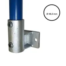 Rohrverbinder D. 48,3 mm – seitliche Wandhalterung (horizontal) 145-D48
