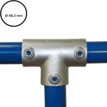 Rohrverbinder D. 48,3 mm – T-Stück lang 104-D48