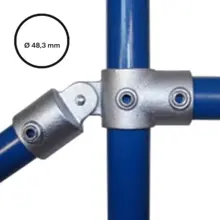 Rohrverbinder D. 48,3 mm – T-Stück mit Gelenk 174-D48