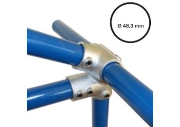 Rohrverbinder D.48,3 mm – Traufenstück 27 1/2°, 185-D48