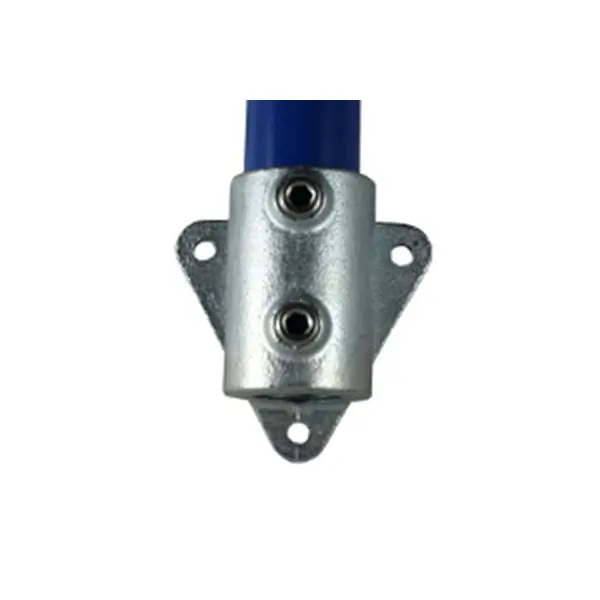 Rohrverbinder D. 48,3 mm – Wandhalterung Dreieckflansch 146-D48