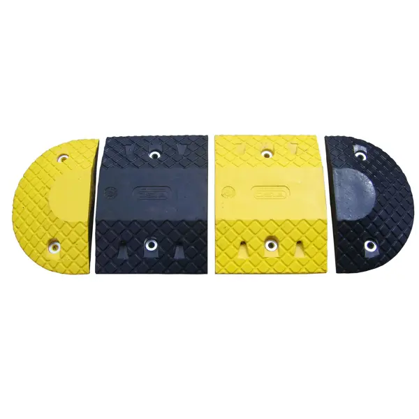 Rretarder – Kabelbrücke 30 km/h, 20 t, 2er-Set – 250×400×70 mm, schwarz/gelb