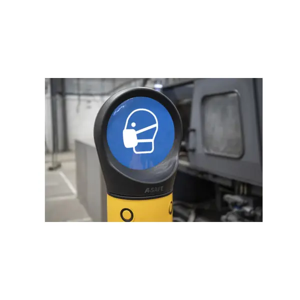 Säulenmarkierung Sign Cap (ohne Beklebung) – schwarz, D.190 mm