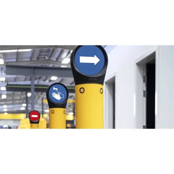 Säulenmarkierung Sign Cap (ohne Beklebung) – schwarz, D.190 mm