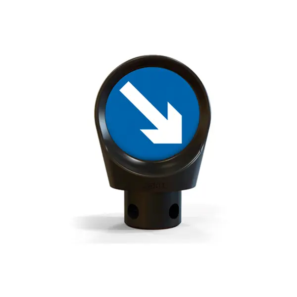 Säulenmarkierung Sign Cap (ohne Beklebung) – schwarz, D.190 mm