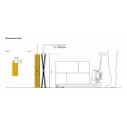 Ochrana stlpov A-SAFE Flexishield Corner Guard – čierny, v. 1000 mm, 100×100 mm